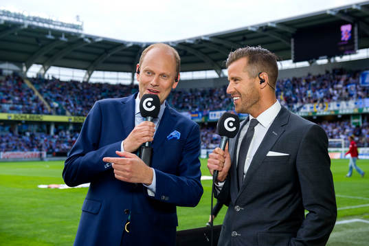 Lasse Granqvist och Pontus Farnerud i studion hos Cmore