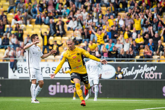 Elfsborgs Simon Lundevall jublar