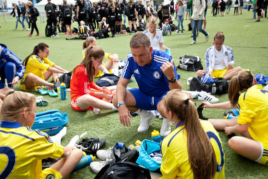 Umeå - Chelsea på SKF Arena i Göteborg