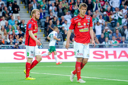 Falkenbergs Per Karlsson och Daniel Johansson deppar