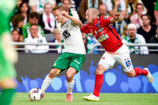 Hammarbys Mats Solheim och Falkenbergs Christoffer Carlsson