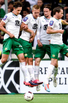 Hammarbys Philip Haglund , Erik Israelsson, Linus Hallenius