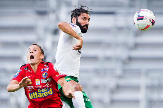Falkenbergs Carl Wede och Hammarbys Stefan Batan