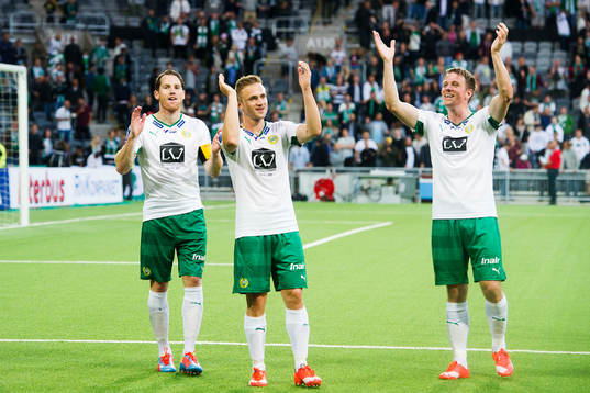 Hammarbys Johan Persson, Mats Solheim och Jan Gunnar Solli
