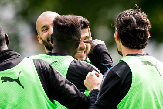 Malmö FFs Pa Konate, Guillermo Molins och Agon Mehmeti