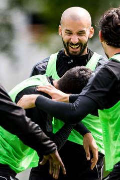 Malmö FFs Guillermo Molins skrattar