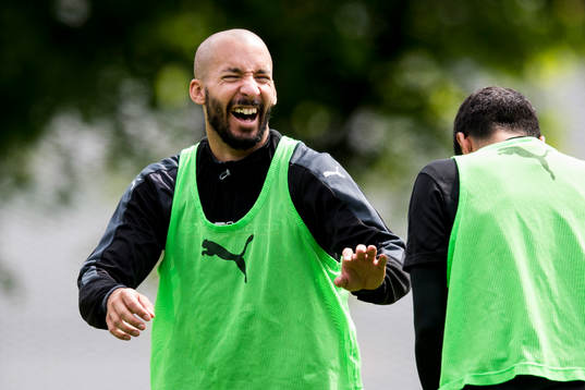 Malmö FFs Guillermo Molins skrattar