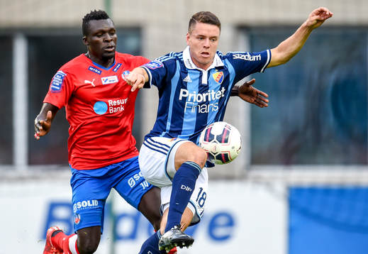 Helsingborgs Lalawele Atakora och Djurgårdens Kerim Mrabti