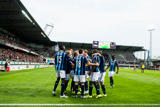 Djurgårdens spelare jublar