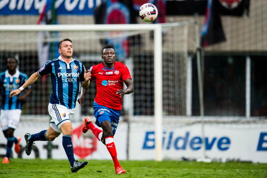 Djurgårdens Kerim Mrabti och Helsingborgs Lalawélé