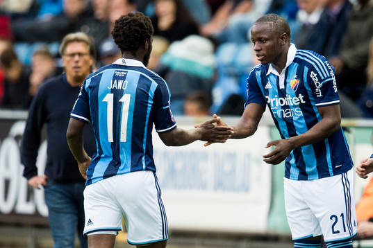 Djurgårdens Amadou Jawo byts ut till förmån för Nyasha