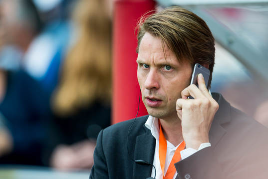 Helsingborgs Frederik Ericsson, arrangemangsansvarig pratar