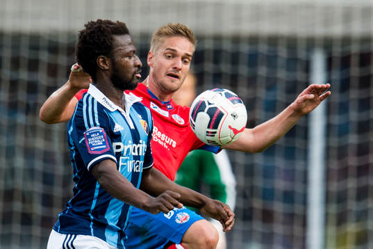 Djurgårdens Amadou Jawo och Helsingborgs Johan Mårtensson