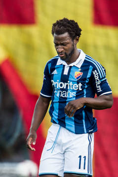 Djurgårdens Amadou Jawo deppar