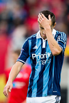 Djurgårdens Haris Radetinac deppar