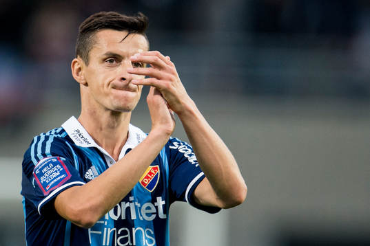 Djurgårdens Haris Radetinac tackar publiken