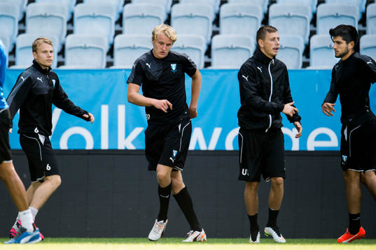 Oscar Lewicki, Franz Brorsson, Petar Petrovic och Mahmut