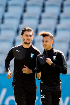 Agon Mehmeti och Tobias Sana