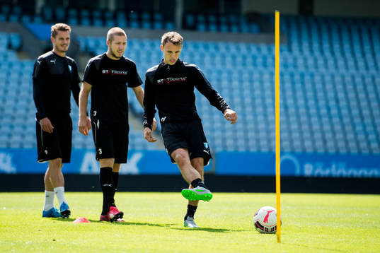 Markus Rosenberg, Anton Tinnerholm och Magnus Wolff Eikrem
