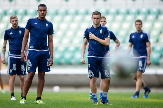 IFK Göteborgs Sebastian Eriksson, Patrick Dyrestam, Jakob