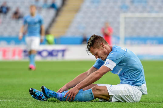 Malmö FFs Markus Rosenberg deppar
