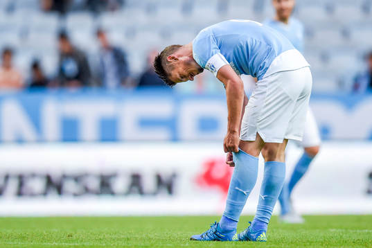 Malmö FFs Markus Rosenberg deppar