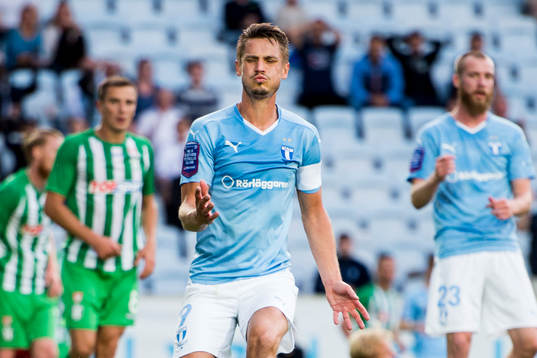 Malmö FFs Markus Rosenberg deppar