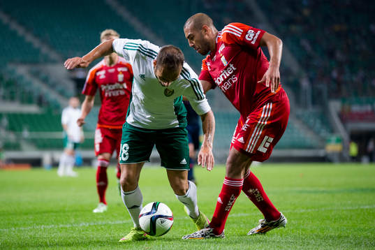 Slask Wroclaws Flavio Paixao mot IFK Göteborgs Haitam