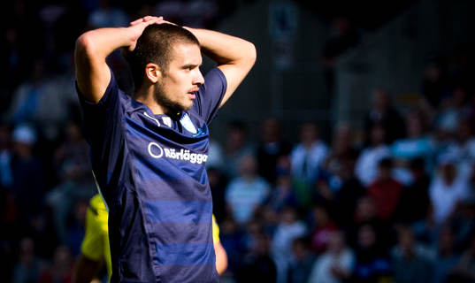Malmö FFs Vladimir Rodic deppar