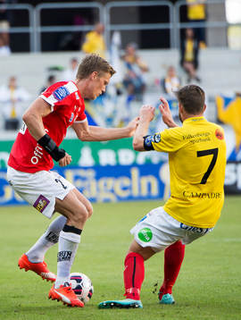 Kalmars Viktor Elm och Falkenbergs David Svensson