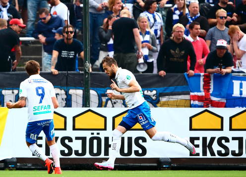 Norrköpings Emir Kujovic jublar