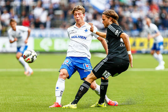 Norrköpings Alexander Fransson och IFK Göteborgs Tom