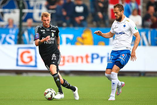 IFK Göteborgs Sebastian Eriksson och Emir Kujovic
