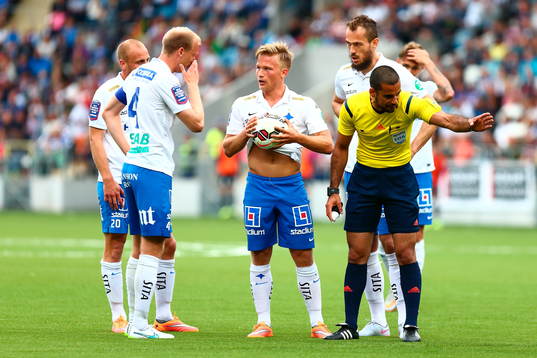 Norrköpings Nicklas Bärkroth, Andreas Johansson och Emir