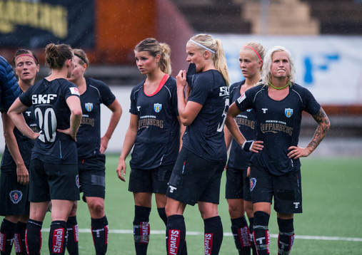 Göteborgs spelare deppar och Göteborgs Filippa Curmark