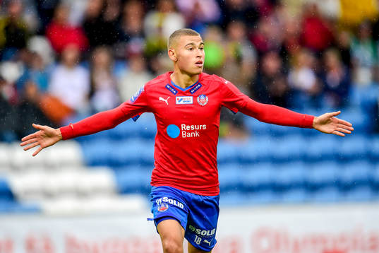 Helsingborgs Jordan Larsson jublar