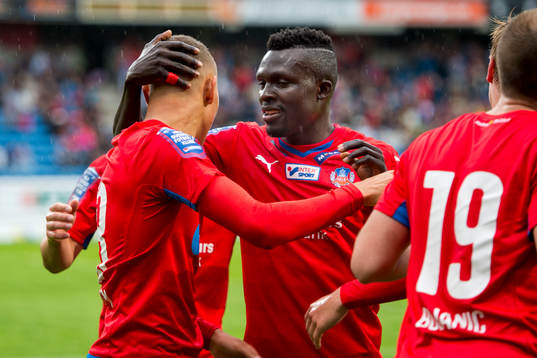 Helsingborgs Lalawélé Atakora kramar om Jordan Larsson