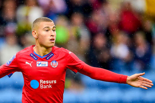 Helsingborgs Jordan Larsson jublar