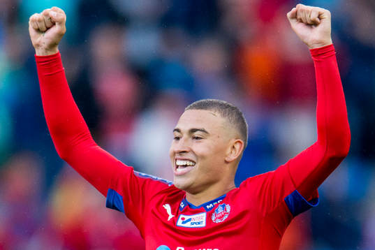 Helsingborgs Jordan Larsson jublar