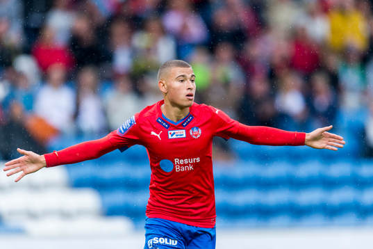 Helsingborgs Jordan Larsson jublar