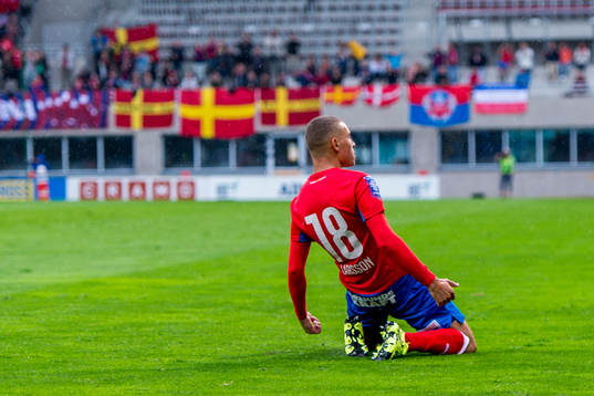 Helsingborgs Jordan Larsson jublar