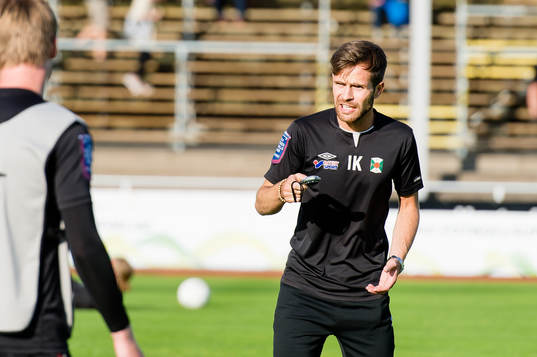 Varbergs ass tränare Igor Krulj före fotbollsmatchen i