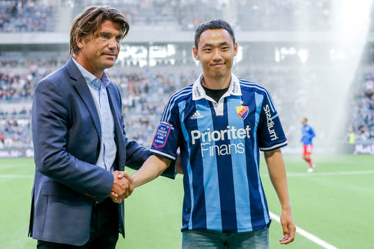 Djurgårdens sportchef Bosse Andersson presenterar