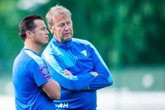Malmö FFs sportchef Daniel Andersson och tränare Åge
