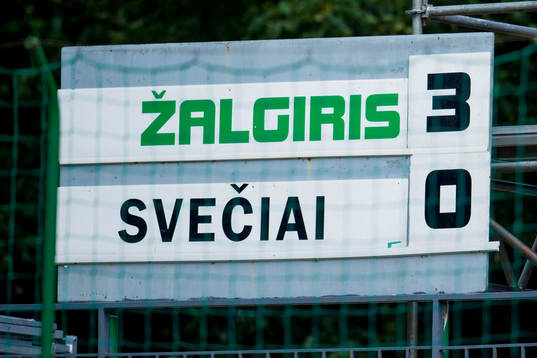 Laget mötes av en redan ifylld resultattavla