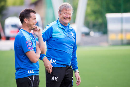 Malmö FFs sportchef Daniel Andersson och tränare Åge