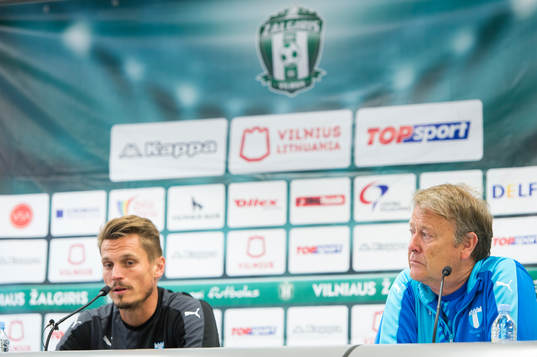 Malmö FFs Markus Rosenberg och tränare Åge Hareide