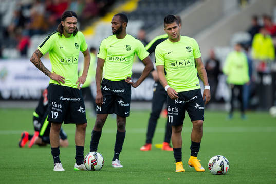 Häckens Leonard Zuta, René Makondele och Paulo De Oliveira