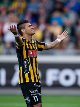 Häckens Paulo De Oliveira jublar