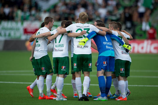 Hammarby samlade innan fotbollsmatchen i Allsvenskan mellan